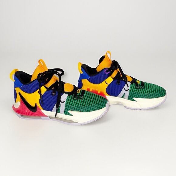 Nike LeBron Witness 7 Basketball Shoes Multicolor 5 Youth Big Kids Boys Unisex - Picture 1 of 15